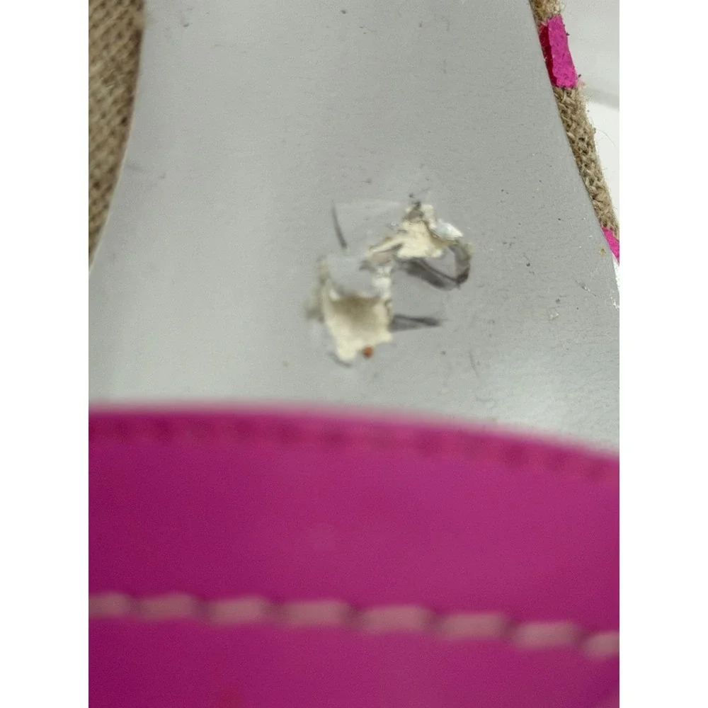 Charles by Charles David Pink Patent Polka Dot Cork Platform Sandals 9.5B